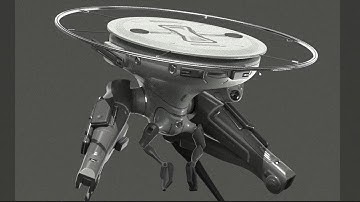 Concept Modeling A Mech in Blender (Timelapse)