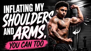 Inflating My Shoulders And Arms… You Can Too (: