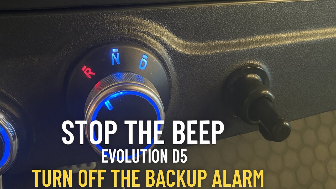 How to disable backup beep on Evolution Cart D5 - Pedestrian Sound ...