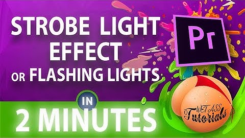 How To Add Flashing Lights Premiere Pro | Quick And Easy Strobe Effect
