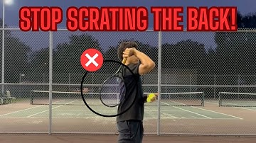 Stop Scratching Your Back on the Tennis Serve | Do the Racket Drop Instead!