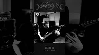 Wintersun Jari Plays KISS Cold Gin Riff With Aristides Baritone Guitar #wintersun #aristides