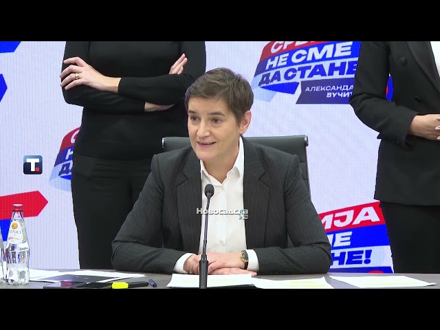Brnabić:Tzv.Srbija protiv nasilja stvara fašizam,SNS će uvek biti za glas naroda