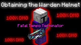 Obtaining The WARDEN HELMET And Testing It With The TERMINATOR | Hypixel Skyblock