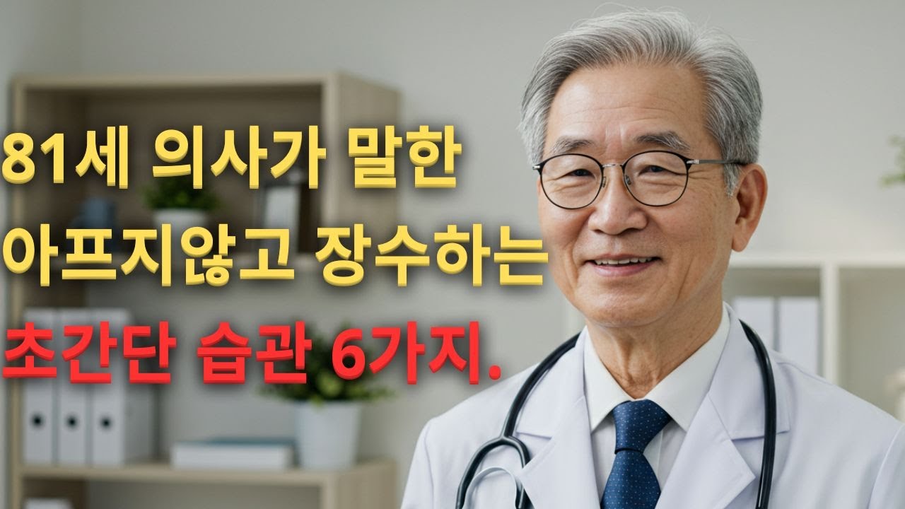81세의 한 의사가 오래 살고 건강한 삶을 살기 위한 '6가지'의 아주 간단한 습관을 공유합니다. - YouTube