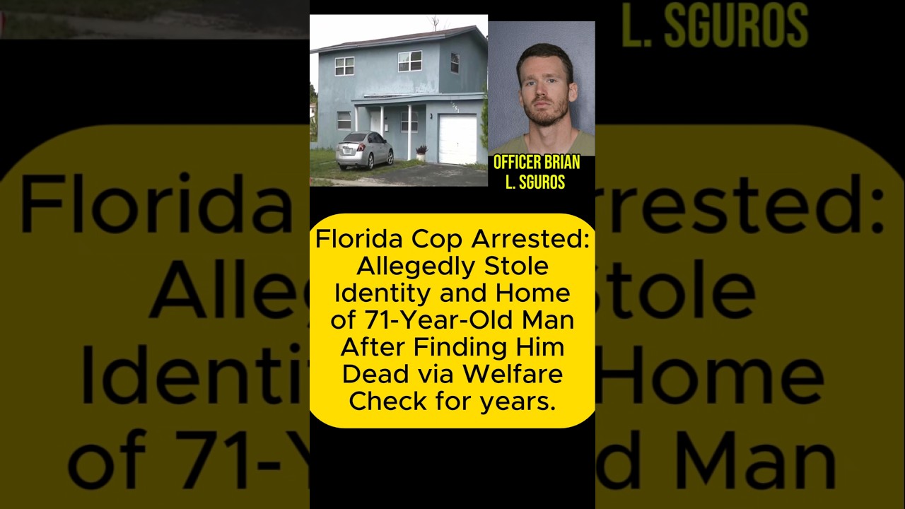 Florida Cop Arrested: Allegedly Stole Dead Man’s Home.  #FloridaNews #TrueCrime #PoliceArrested  