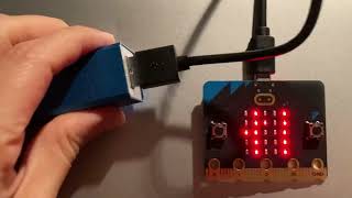 Microbit controller with power bank battery instead of double AA battery source