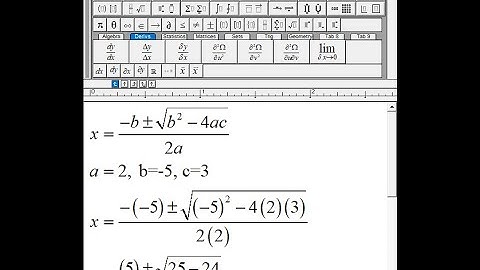 Typing Mathematical equations and formula with MathType