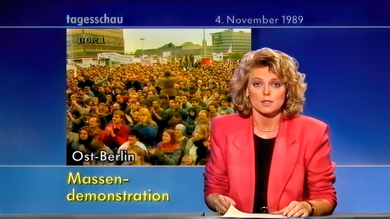 Vor dem Mauerfall: Tagesschau vom 04.11.1989 (Remastered)