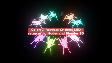 LIVENODING Colorful Restless Crickets LED Lights