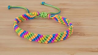 PULSERA FÁCIL Y RÁPIDO | PULSERAS EN MACRAMÉ / BRACELETS