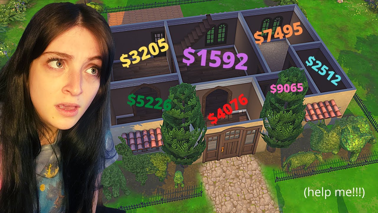 building a house in the sims 4 but every room is a different budget ...