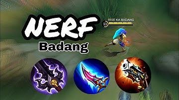 DAMAGE ITS SO GOOD  [NERF BADANG] #mlbb #kabadang #badangmontage #badangmlbb