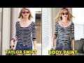 Recreating an ICONIC Picture of Taylor Swift Using ONLY Body Paint!