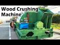 🪵 MASSIVE POWER! Industrial Wood Crushing Machine Chewing Huge Logs & Branches#wood #crusher