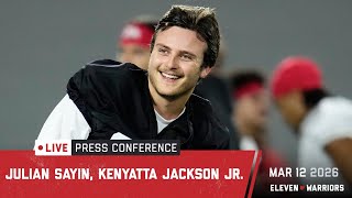 Julian Sayin and Kenyatta Jackson Jr. recap Ohio State's second spring practice