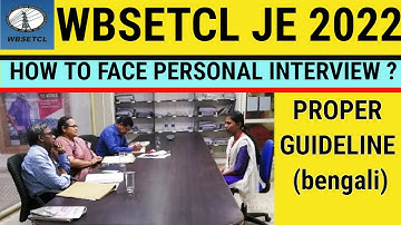 WBSETCL JE 2022 || HOW TO PREPARED FOR INTERVIEW || TIPS & GUIDE