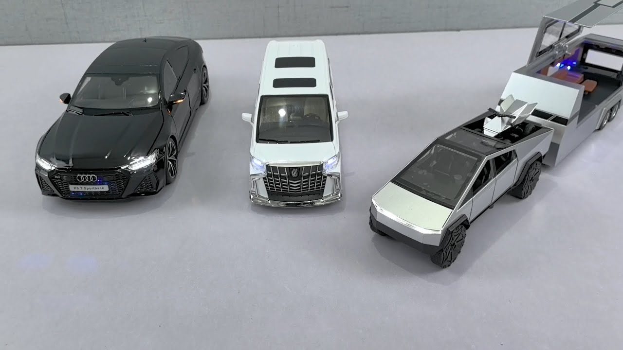 Title: Unboxing 3 INSANE Diecast Models! 🔥 Audi RS7, Cybertruck & Toyota Alphard