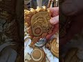 Покраска деревянных ёлочных игрушек / Painting wooden decorations for Christmas tree