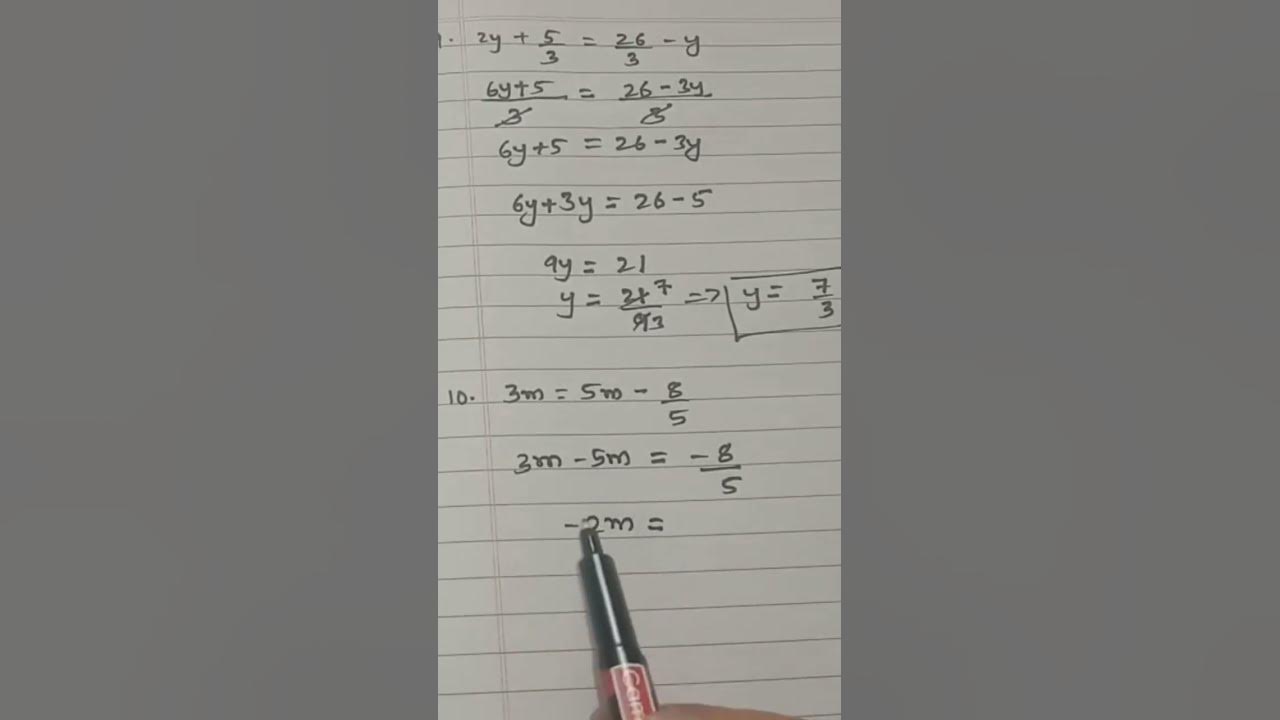 linear-equation-solve-3m-5m-8-5-youtube