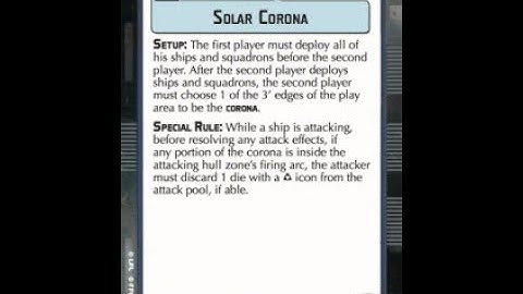 How-to play Objective "Solar Corona" - Star Wars Armada Explained (SWAE)