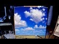 How to Paint Simple Clouds - Free Acrylic Painting Lesson In Real Time