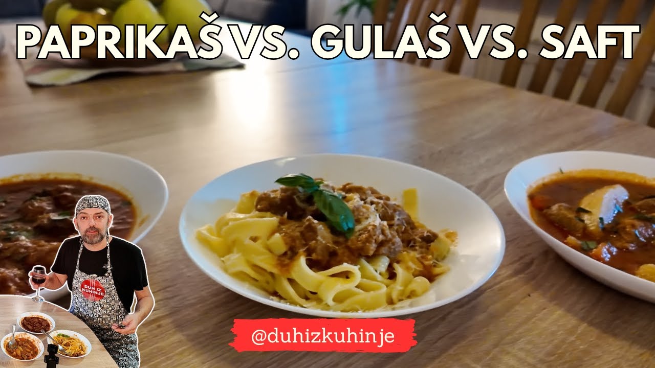 Paprikaš, Gulaš i Saft od teletine – Tri lonca, tri jela