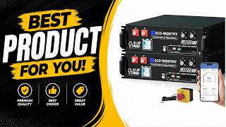 ECO-WORTHY Cubix100 48V 200Ah LiFePO4 Lithium Battery (2 Pack 48V 100AH) w/Bluetooth |