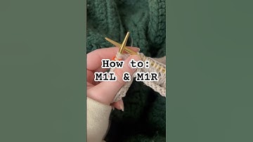 2 easy and important increase stitches in knitting😊 hope this helps! #knittingtutorial