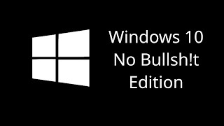 I Made A Custom Windows 10 Iso Out Of Boredom.
