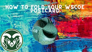 How to fold your WSCOE postcard!