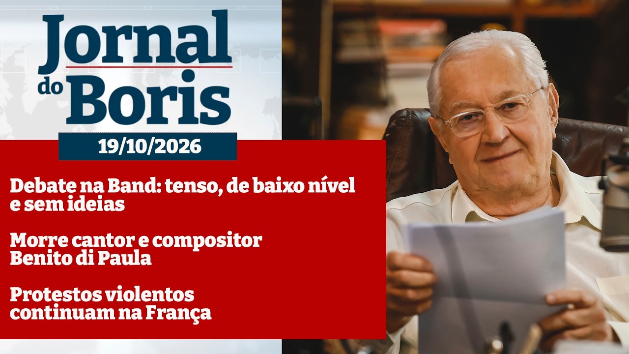 19/10/2026 📰🌐 Notícias do dia com BORIS CASOY via Web Site no YouTube sempre!