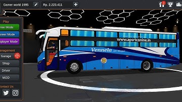 APSRTC vennela bus mode &livery| Bus simulator Indonesia 🔥🔥🔥
