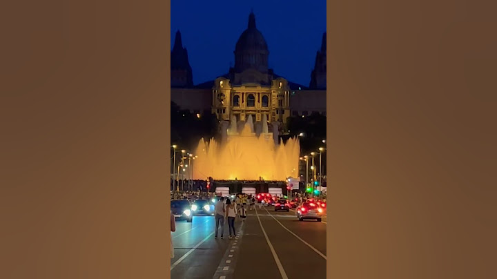 The Spectacular Magic Fountain of Montjuic | Barcelona Spain #shorts
