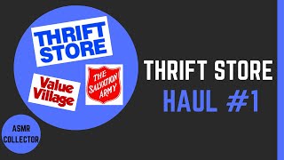 ASMR | Thrift Store Haul #1| ASMR Collector