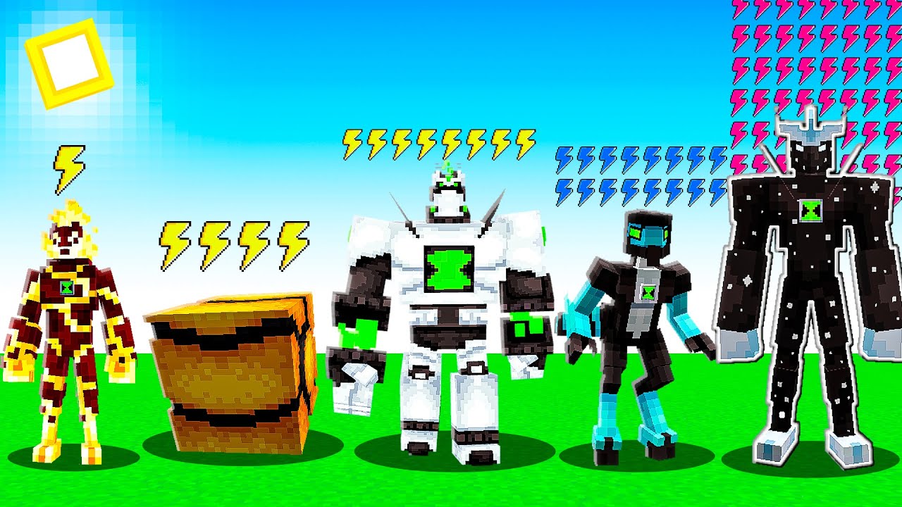 Qual ALIEN do BEN 10 é MAIS RAPIDO no Minecraft?