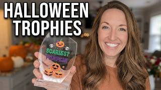 Pinkunn Halloween Contest Trophies Review: 6-Piece Acrylic Pumpkin Carving Awards