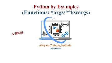 15.Arguments of Function | *args and **kwargs | Dictionary | Python Tutorial for Beginners in Hindi