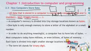 C Programming 13 - Chapter 1 - How computer store data (part 1 ) ?