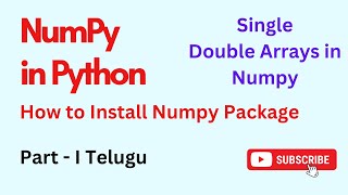 Numpy Arrays in Python Telugu | Numpy Library in Python | Numpy Arrays