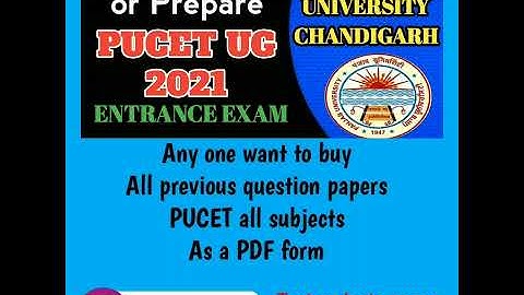 PUCET UG entrance exam 2021 buy all previous question paper as a pdf form