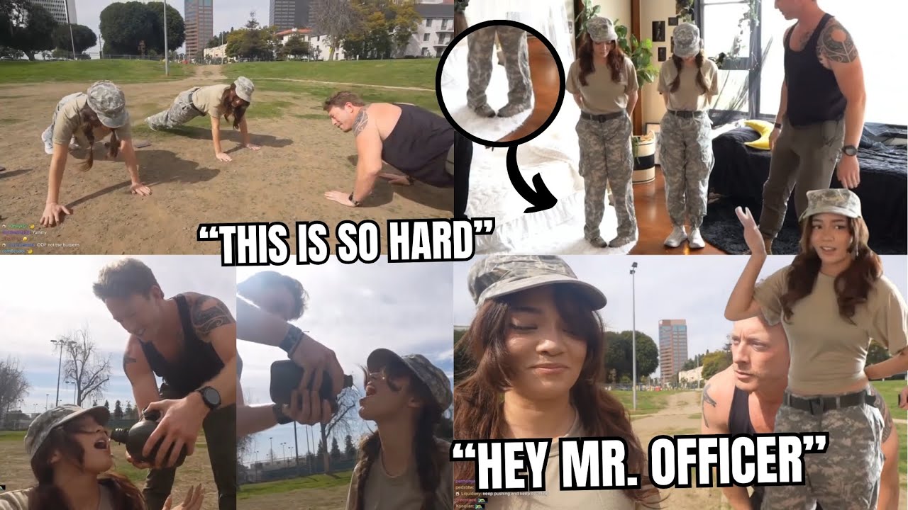 Valkyrae and Cinna Went MILITARY TRAINING! | Sis-A-Thon