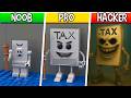 LEGO Monster Tax Tax Tax Sahur : Noob, Pro, HACKER! / (ZOONOMALY x Italian Brainrot Animals Meme)