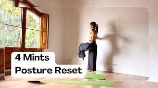 4-Minute Workday Reset Standing Yogalates for Better Posture More Energy