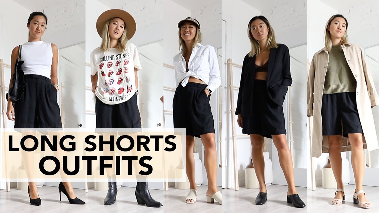 LONG SHORTS: Outfit Ideas & How To Style - YouTube