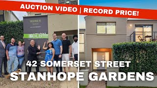 Stanhope Gardens Auction Record | 42 Somerset Street Sets New Price Benchmark on 290sqm Block