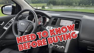 Why did I sell Nissan Murano 2? Cons of used Nissan Murano (Z51) 2008-2015 with mileage