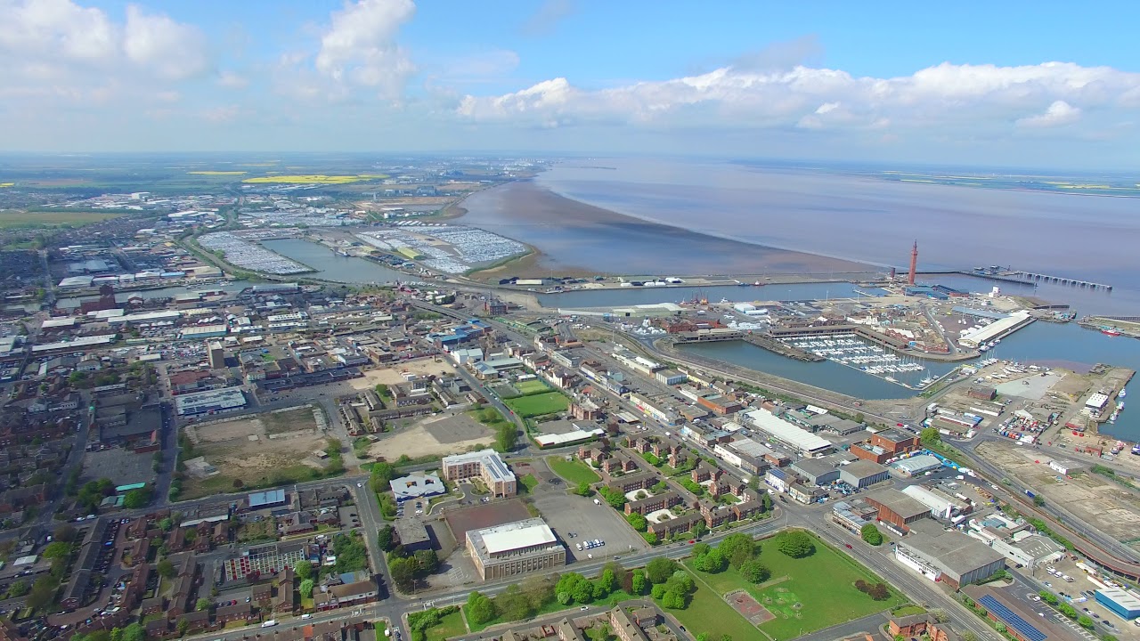 Grimsby east marsh most deprived area in uk .inc dock tower blundell