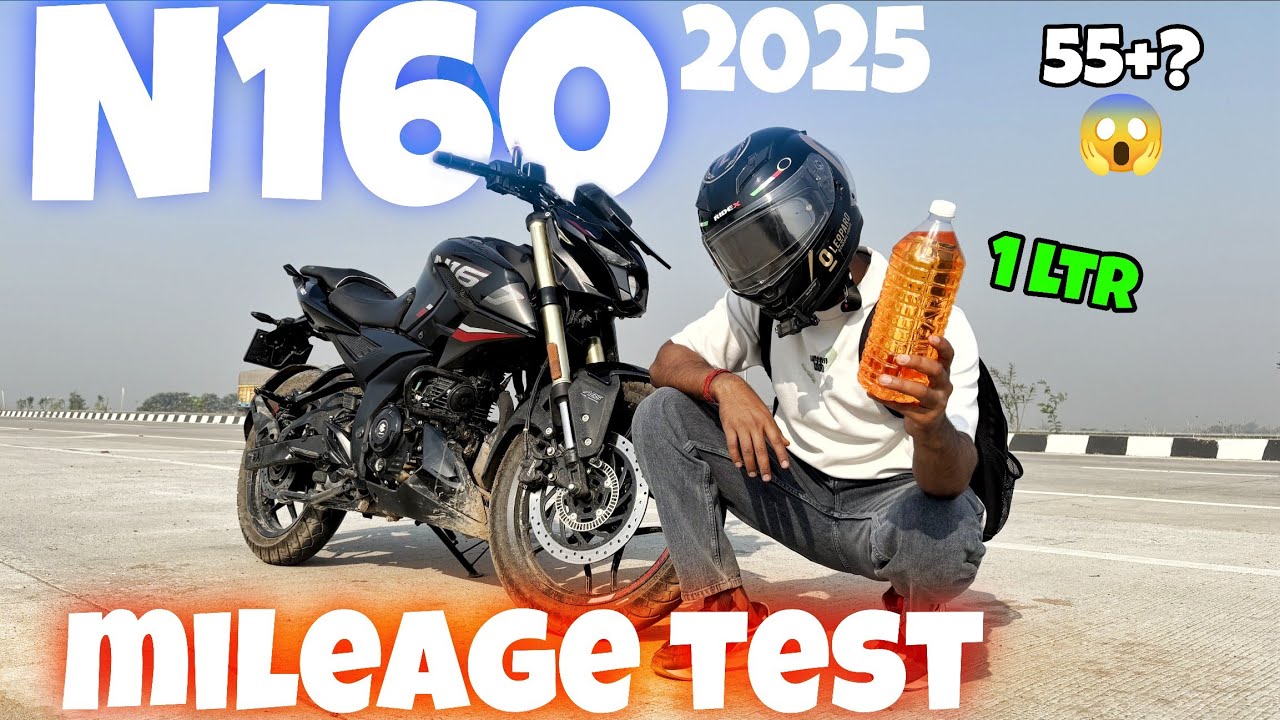 Bajaj N160 2025 | Real Mileage Test on Road 🔥