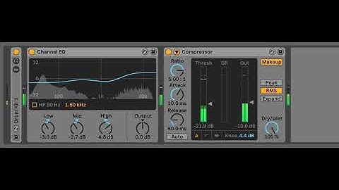 Ableton Live 10.1: Channel EQ.